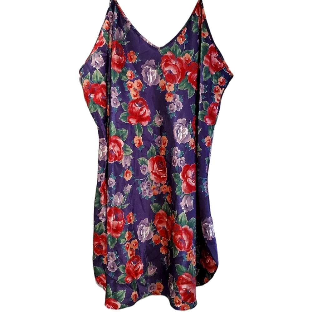 XL Vntg Silky Slip Dress